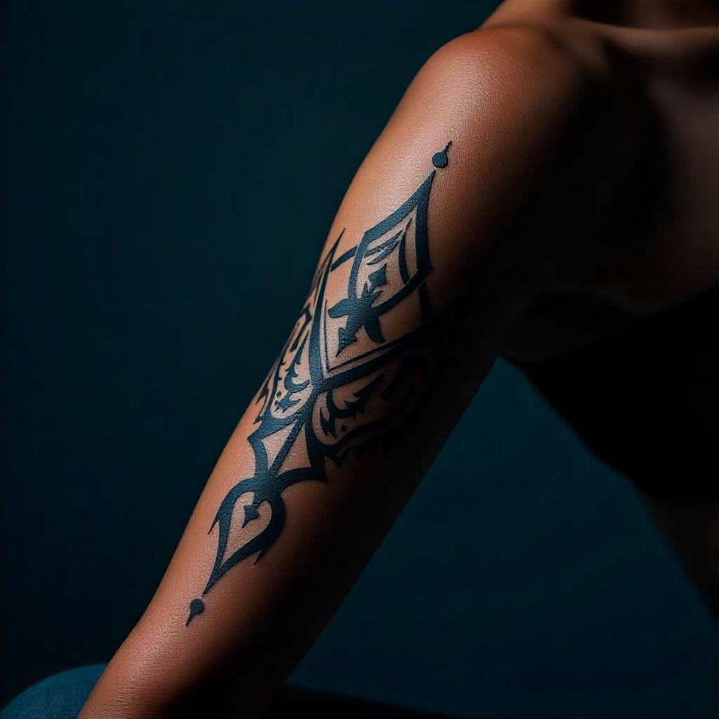 Tatuagem Tribal no Braço Feminina