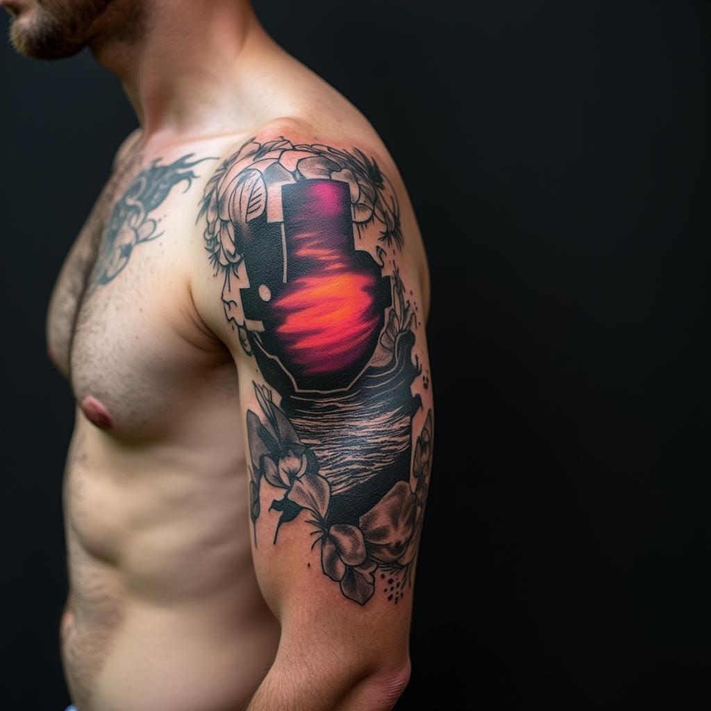 Tatuagem no Braço: Tatuagem Abstrata Masculina