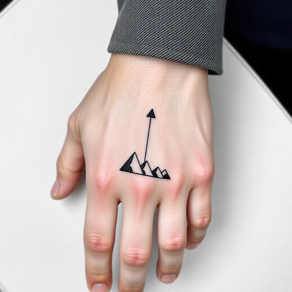 Tatuagem na Mão Minimalista