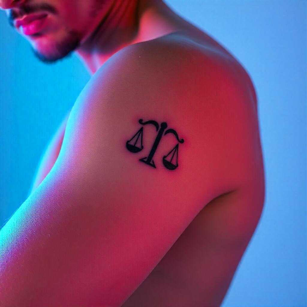 Tatuagem no Braço do Signo de Libra 